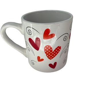 Megatoy HEARTS SWIRLS Mugs Cups Valentines Day Sweetheart Love Coffee Tea Cocoa